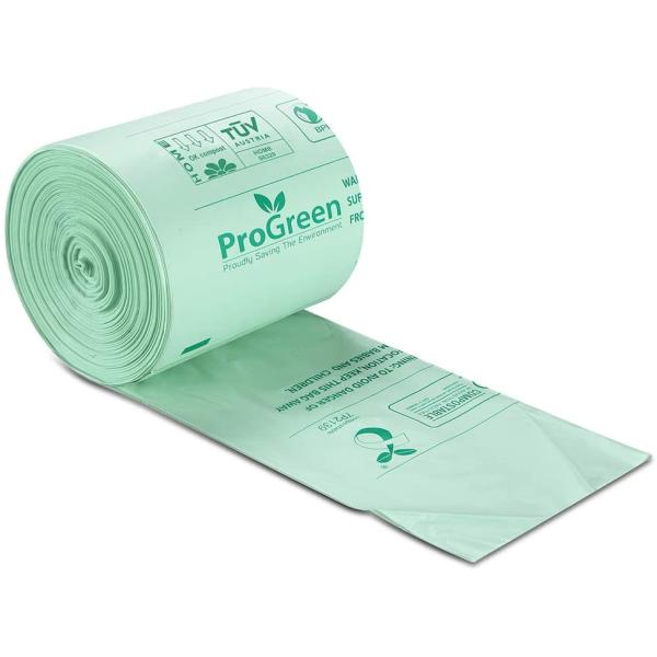 1C Print PBAT 1 Gallon Biodegradable Trash Bag For Compost Pails