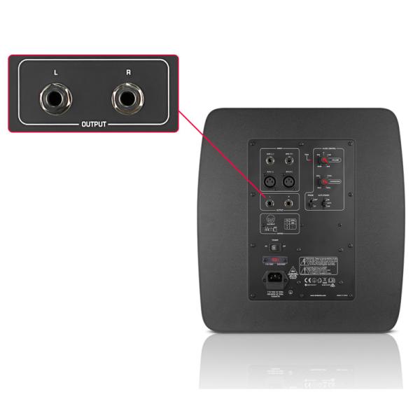 Front Firing Powered Subwoofer 200W RMS Active Woofer With 10 Inch Driver Low Pass Filter