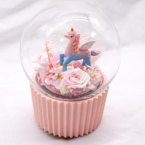 Quality Decorative Glass Flower Box Customized Color Gift For Marriage Proposals wholesale