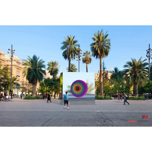 Customer Logo Steel Outdoor Sculpture Polished Mirror Finish with Spiraling Structure