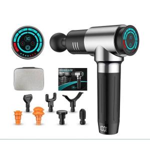 6hr Battery Operated Massage Gun Carbon Fiber Percussion Massager