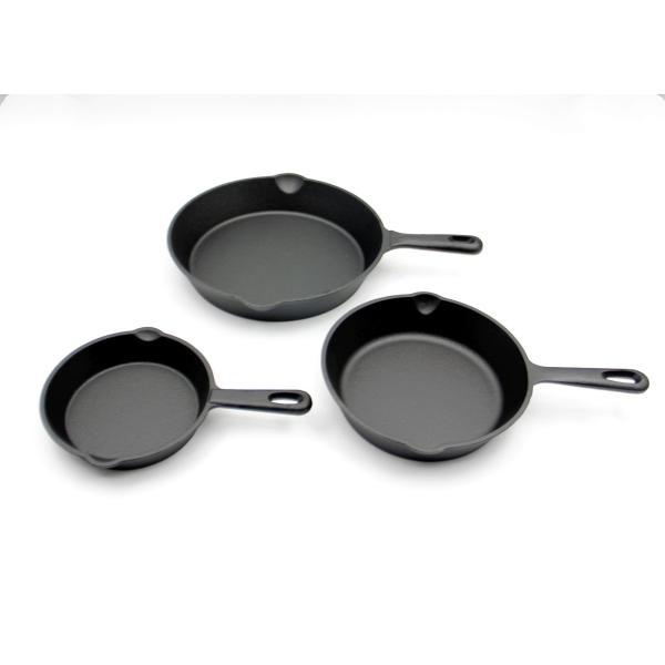 6/8/10 Inch Cast Iron Skillet Pre Seasoned For Sear, Sauté, Bake All Stove