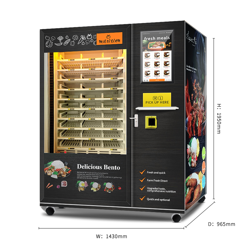 Fully Automatic Warm Food Vending Machine Hot Food Vending Machine Microwave