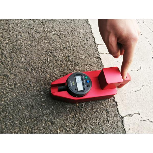 Red Pavement Markings Thickness Checking Gauge Dry Battery