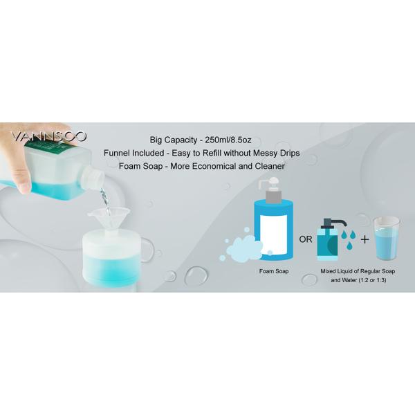 Foaming Hand Soap Dispenser 250ML Bathroom Countertop Foam Sensor Pump Foaming Soap Dispenser 8OZ