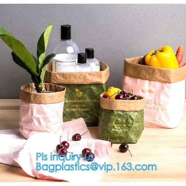 Tyvek and Kraft paper tote bag/market bag/handbags/lunch bag/shopping bag/washable bag and eco friendly BAGEASE BAGPLAST