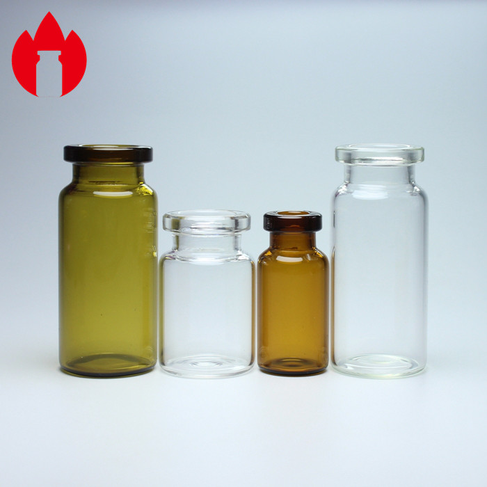 Transparent Or Amber Medical Small Glass Bottle Vial 2ml 3ml 5ml 10ml 20ml 30ml