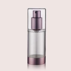 Quality Oval Shap Cosmetic Plastic Airless Pump Bottles  GR238A PETG Bottle wholesale