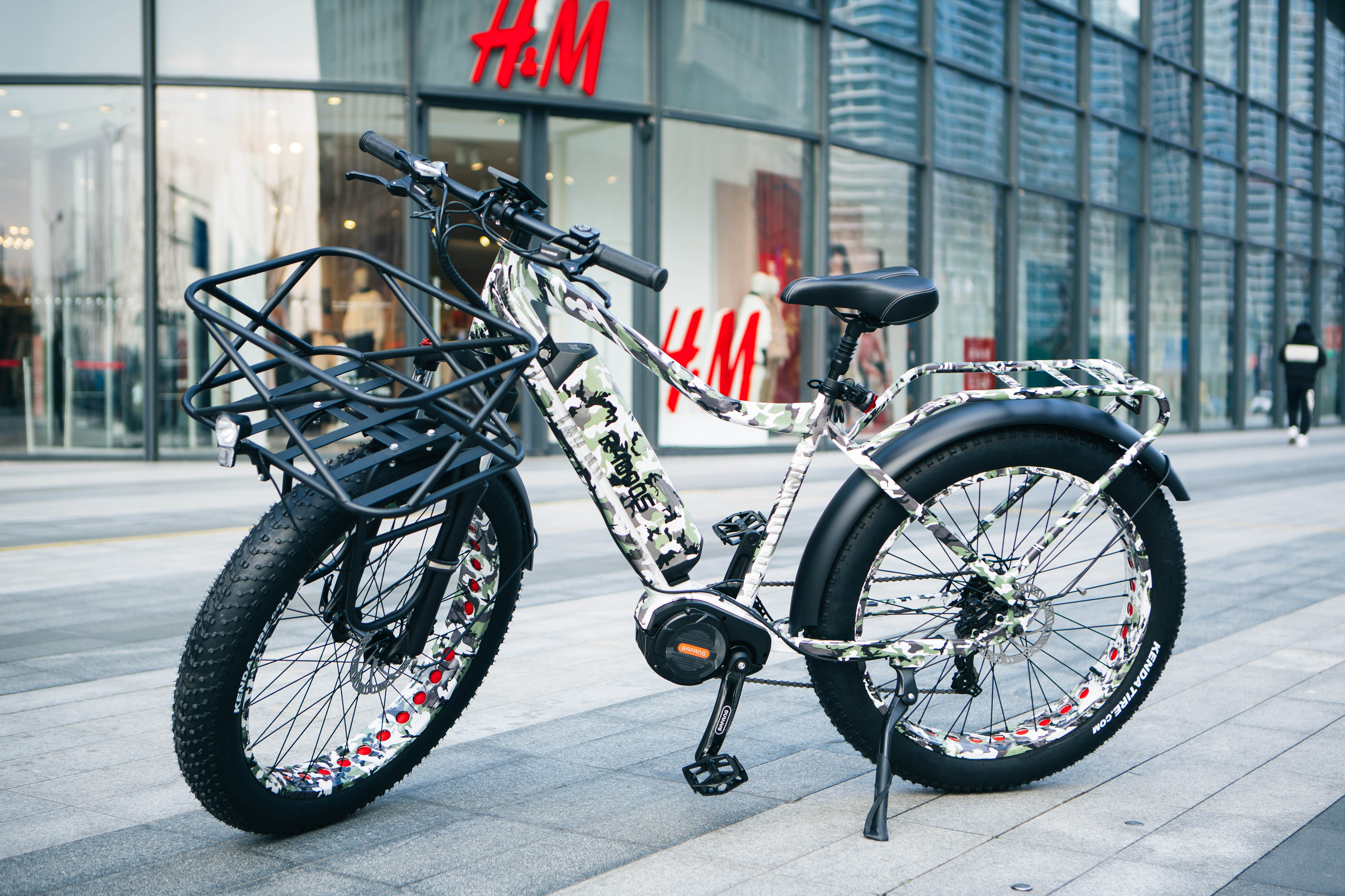 Disc Brake 26inch 1000W Electric Mountain Bike with 17AH Battery and BaFang M620 Motor