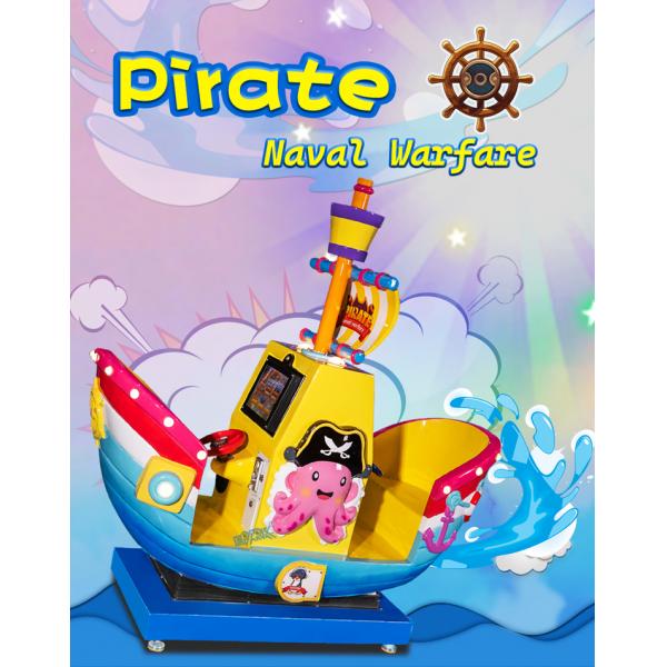 Wholesale Kiddie Ride Coin Operated Kiddie Rides Swing Car Arcade Kids Ride On Pirate Naval Warfare Machine Interactive Video Game Machine