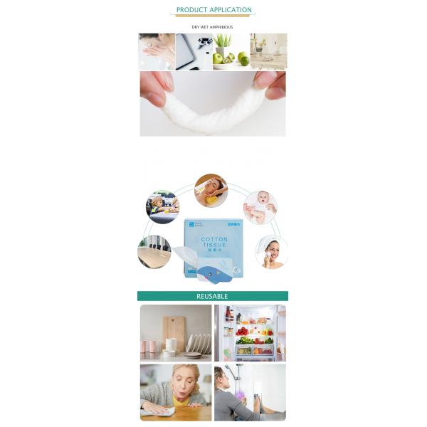 35-70gsm Biodegradable Dry Wipes Microfiber Disposable Cleaning Towels