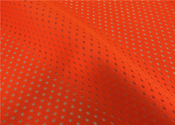 High Visible 100% Polyester Fluorescent Mesh Fabric For Safety Cloth