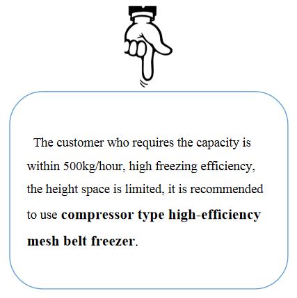 15kw Impingement Tunnel Freezer 1600mm Individual Quick Freezing Machine ODM