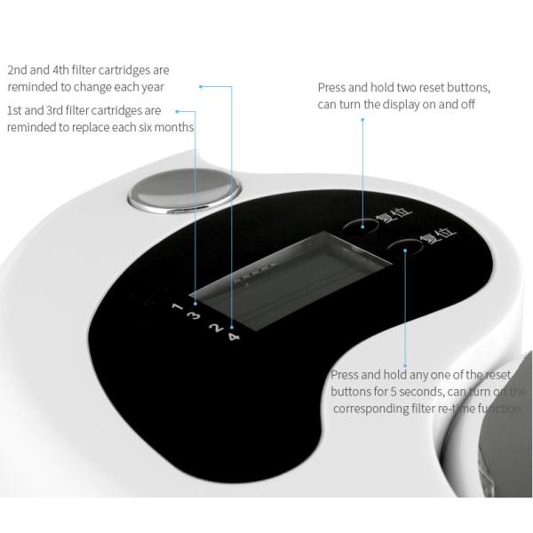 Energy Drink Countertop Alkaline Water Filter 4 Stages For Home / Office Use