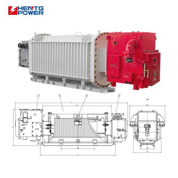800kVA 11kV Mining Distribution Transformer for Underground Mining Substation