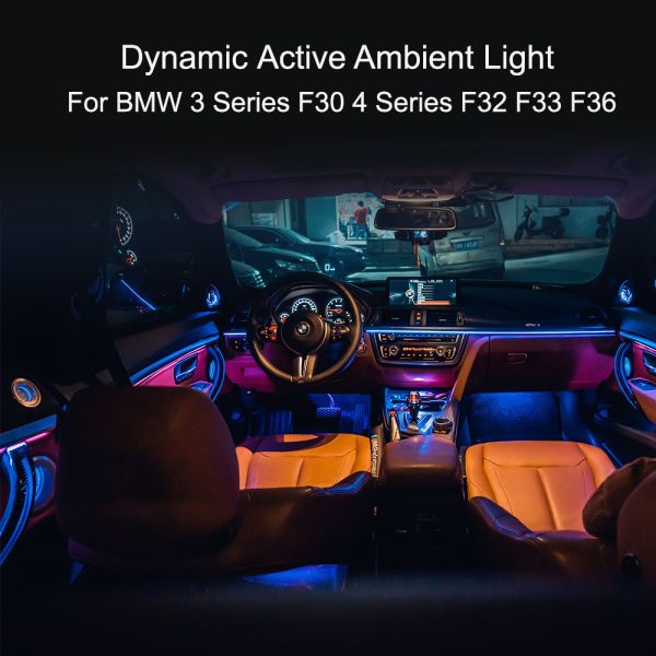 CF BMW RGB Multi-Color LED Interior Lighting Kit with Plug-and-Play Installation and 50,000+ Hours Lifespan