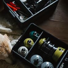 Two SIDIO crates with camping gear