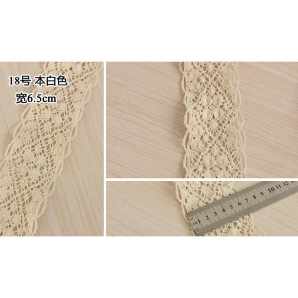 elegant 4.8-5cm width 10 yard / lot DIY handmade craft crocheted lace trim for garments