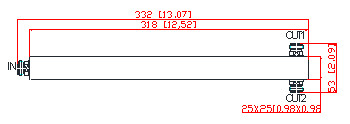 350/380-6000MHz N Female Power Splitter High Frequency