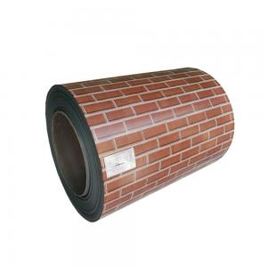 China Printed Brick Pattern Prepainted Steel Coil Ppgi For Decoration Wall on sale