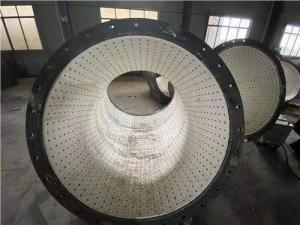 China Wear Resistant Ceramic Lined Equipment Sheet Ceramic Coated Pipe With Holes on sale