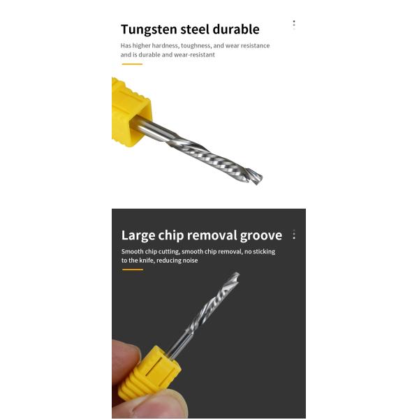 Online Wholesale Supplier Inserts Carbide Single Flute up Down Cut Compression Bit for Acrylic Milling Cutter