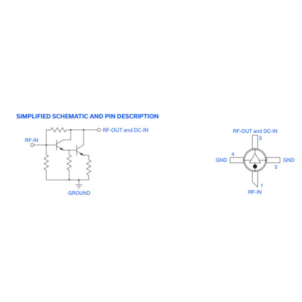 ERA-2+SMT MMIC, Linear, Gain Block, HBT Amplifier