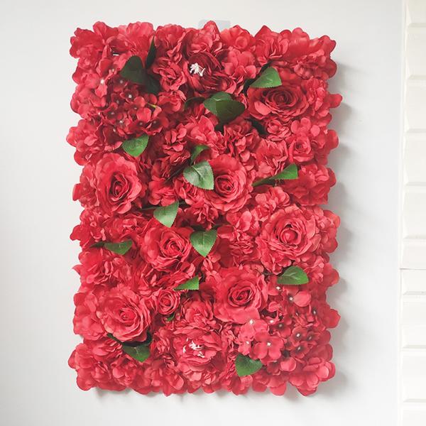 ODM Artificial Flower Wall Panels Grid Lightweight 330gram