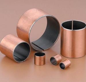 Quality DIN 1494 Durable Split Plain Bearing , Lubricated Metric Bronze Bushings wholesale