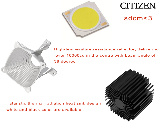 AC100-240v Led Track Lights CRI90 Natural White 35w Led Track Spotlights