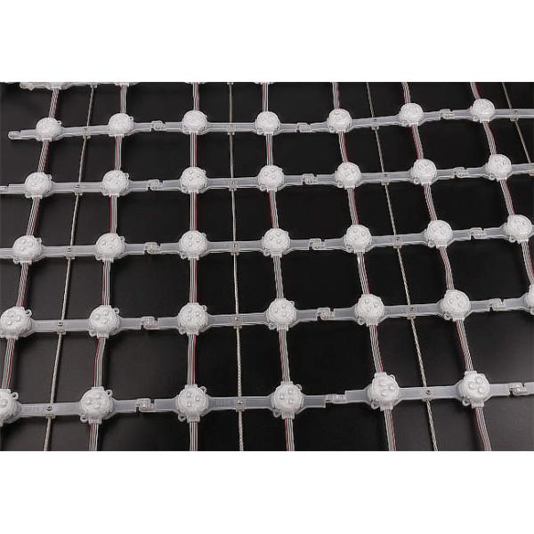 Flexible Full Color RGB IP67 DC12V LED Mesh Screen For Outdoor Shopping Mall Lighting