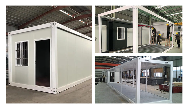 Rectangle Fast Install Detachable Container Office with Steel Frame