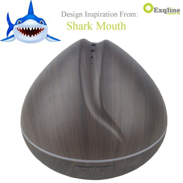 China Factory 400ml Essential Oil Diffuser Aromatherapy Humidifier Wood Grain Aroma Diffuser for Home, Bedroom,Yoga