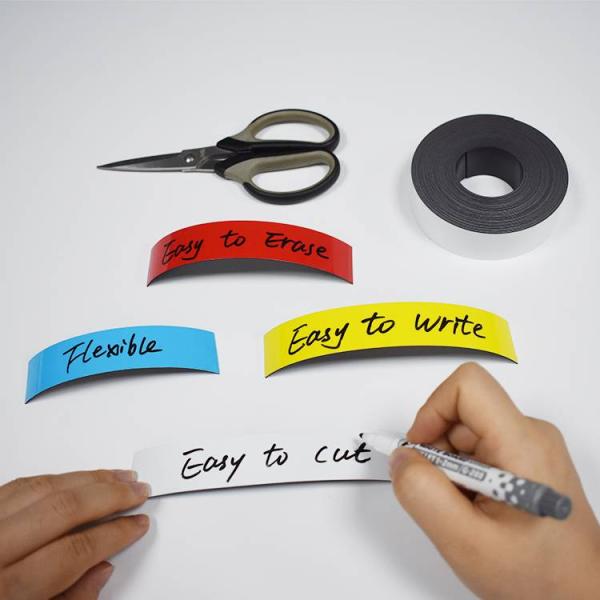 Magnetic Colorful Dry Erase Label Roll
