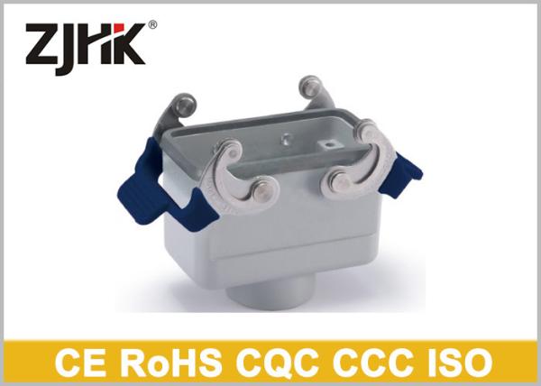 Powder Coated Male Female Plug Industrial Rectangular Connectors / Waterproof
