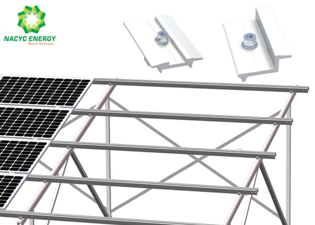 Quick Installation Ground Solar Racking Systems Solar Mounting System Anodized Finishing