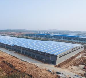 China Antirust Pre Engineered Steel Construction Warehouse Easy To Transport on sale