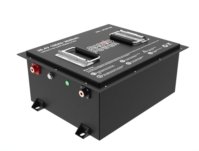 Drop-in Replacement & Upgrade from AGM LiFepo4 36V 100Ah Golf Cart Smart Battery with LCD or Bluetooth