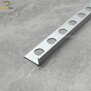 Quality Aluminum Decorative Trips Aluminium Tile Trim 8mm Silver wholesale