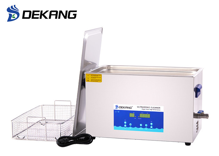 28KHz 15L Digital Ultrasonic Cleaner SUS 304 / 316 Tank With Cooling System