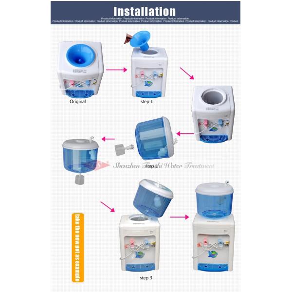 Apple Shape Clear Plastic Mineral Water Pot For Drinking Water Dispenser