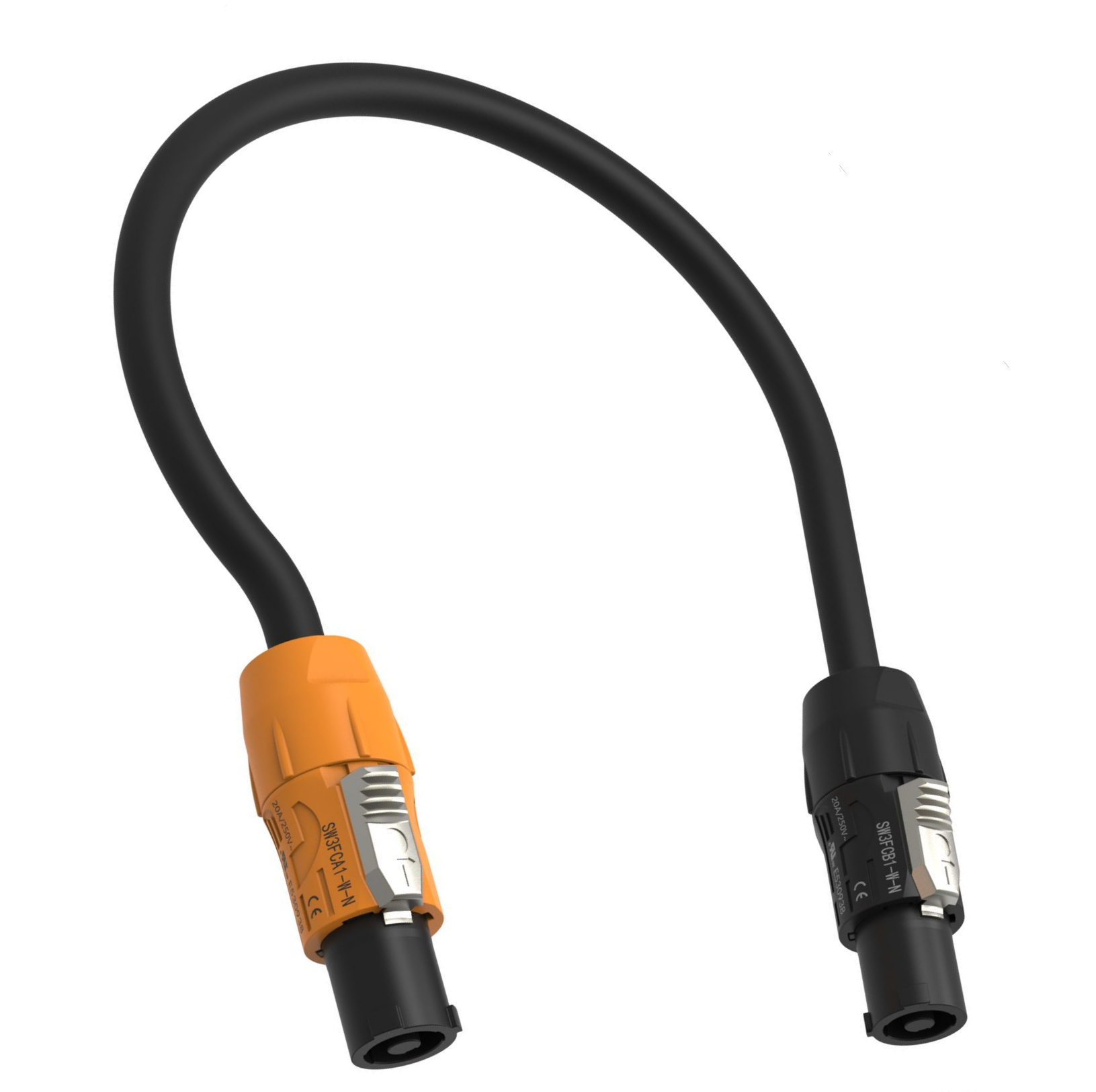 IP65 Triple Core Male Connector Outdoor LED Display Powerkon Industrial Aviation Plug Socket Waterproof Power Input Port