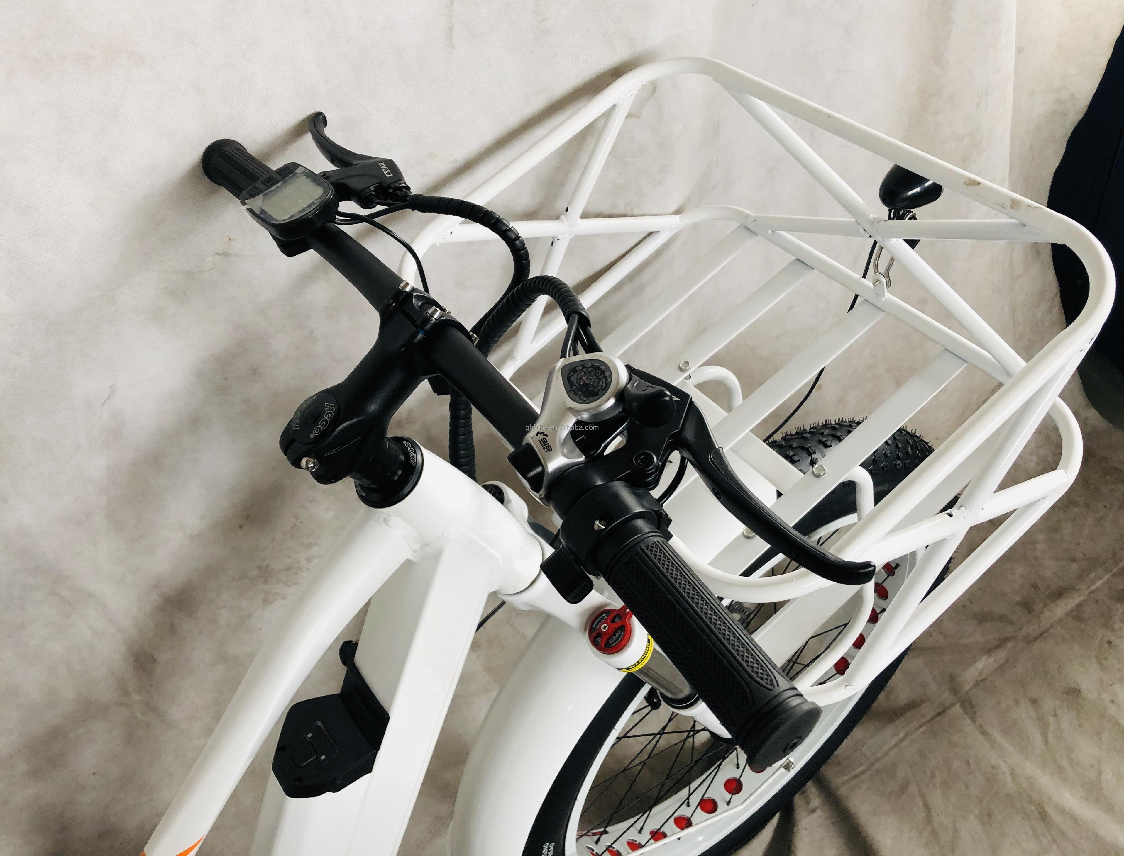 26" 4.0 Big Snow Fat Tire Electric Bike with Disc Brake and 1000W 48V 17AH Rear BaFang Motor