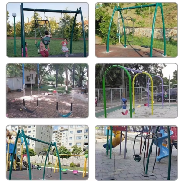 Residential Park Kids Plastic Play Set With Slide Environmentally