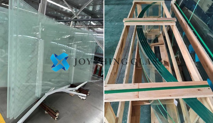 Customized curved laminated glass 