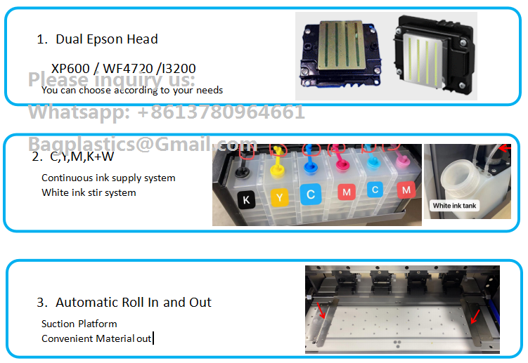 DTF Printing Cutting Machine Drying & Shaker Air Purifier DTF Printing Material DTF Film DTF Powder DTF Ink UV Printing Machine Printing Material Uv