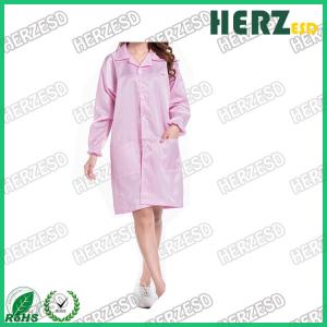 China Working Suit ESD Protective Clothing Washable Surface Resistance 10e6-10e9ohms on sale