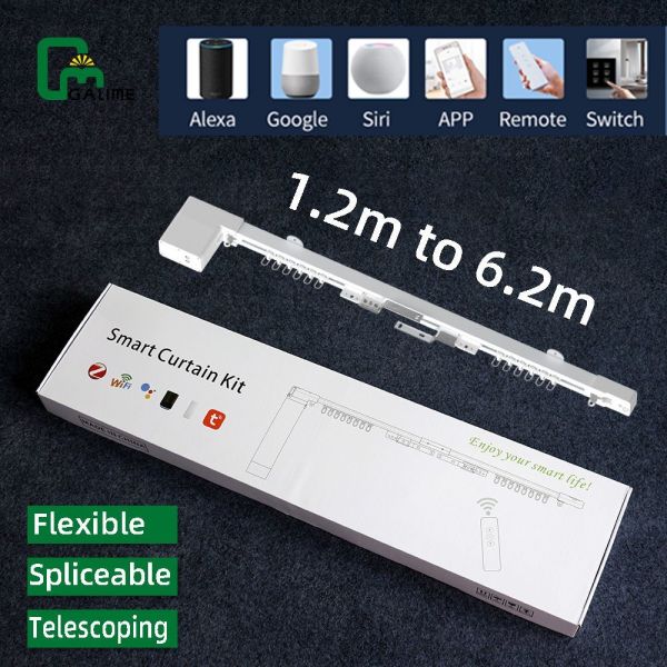 Cheap X10 Ultra Compact Curtain Rail Track 80mm Smart Curtain Kit Matter KNX Zigbee Track for sale