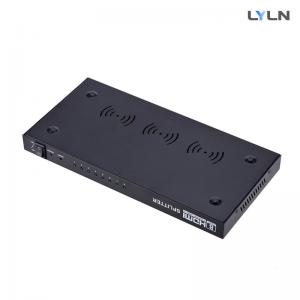 Quality 1in 8out HDMI Signal Splitter , Portable Long Distance Hdmi Splitter wholesale