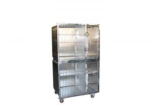China Different Sizes Medical Veterinary Equipment Stainless Steel Cat Cages For Shelters on sale